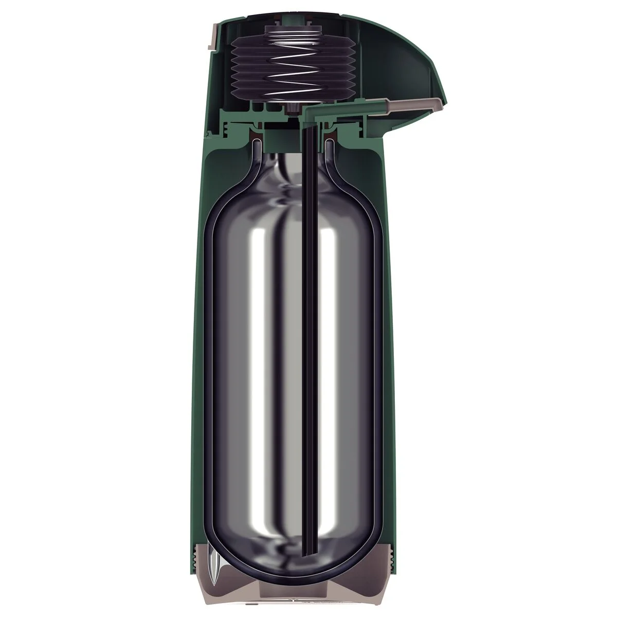 Garrafa Térmica Tramontina Exata em Plástico Verde com Ampola de Vidro 1,8 L