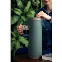 Garrafa Térmica Tramontina Exata em Plástico Verde com Ampola de Vidro 1,8 L
