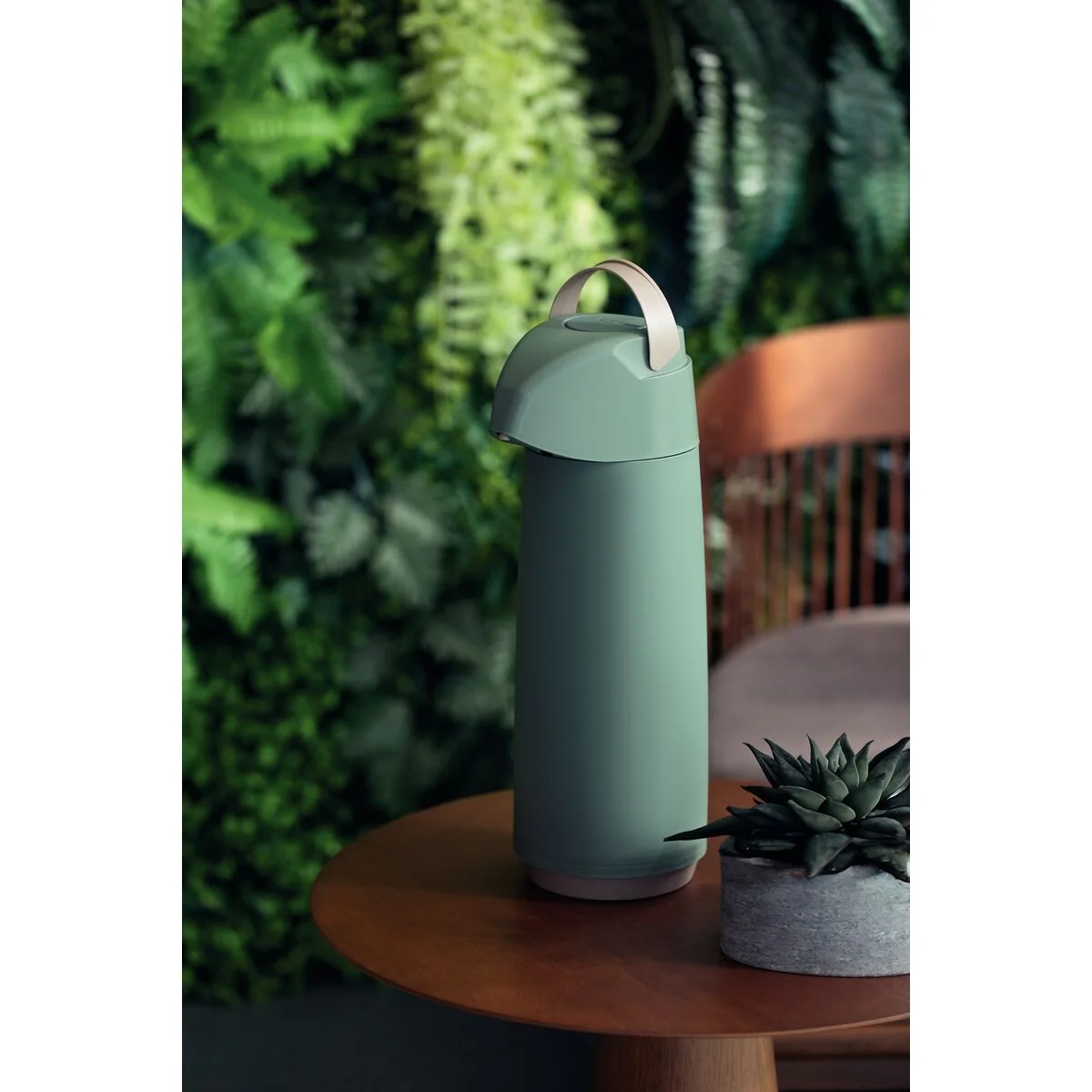 Garrafa Térmica Tramontina Exata em Plástico Verde com Ampola de Vidro 1,8 L