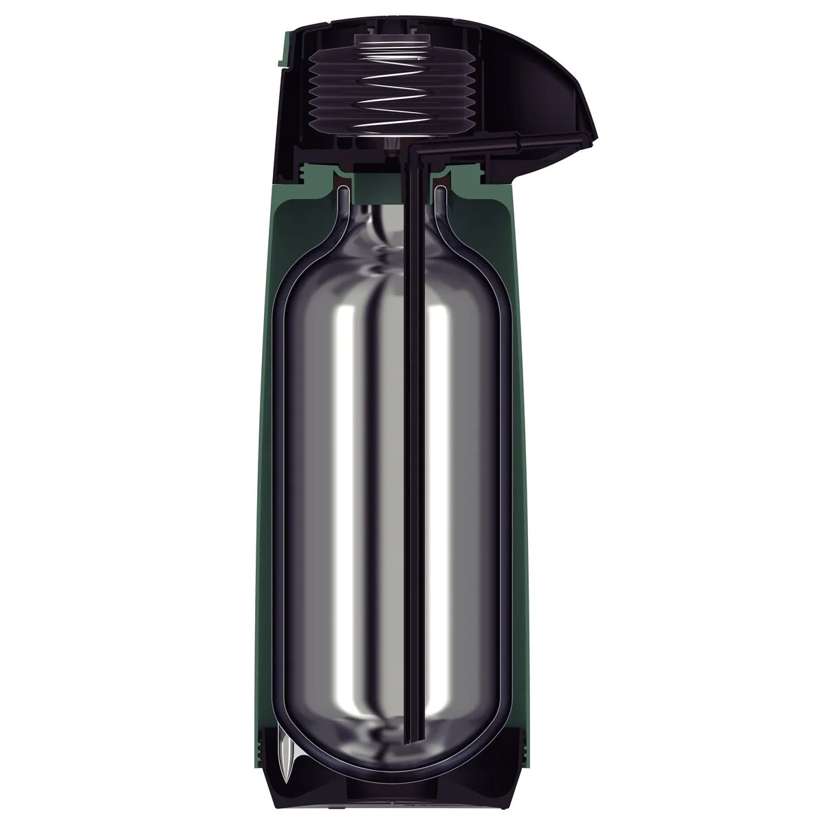 Garrafa Térmica Tramontina Exata em Plástico Verde com Ampola de Vidro 1,8 L