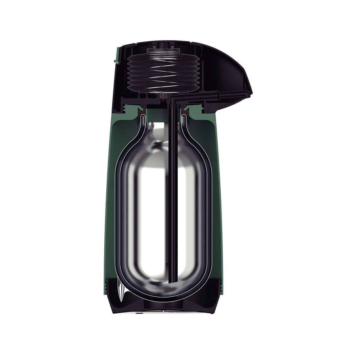 Garrafa Térmica Tramontina Exata em Plástico Verde com Ampola de Vidro 1 L