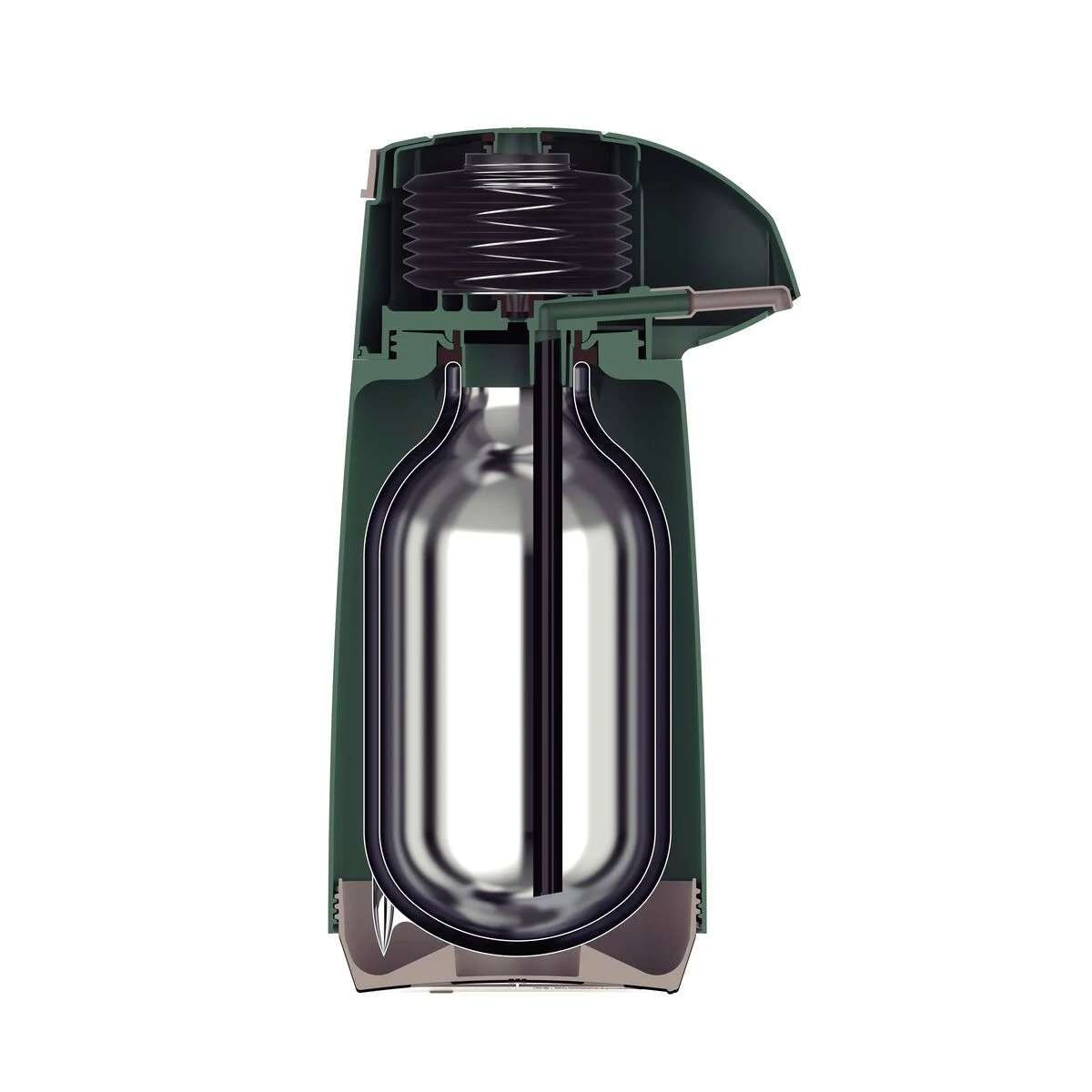 Garrafa Térmica Tramontina Exata em Plástico Verde com Ampola de Vidro 1 L