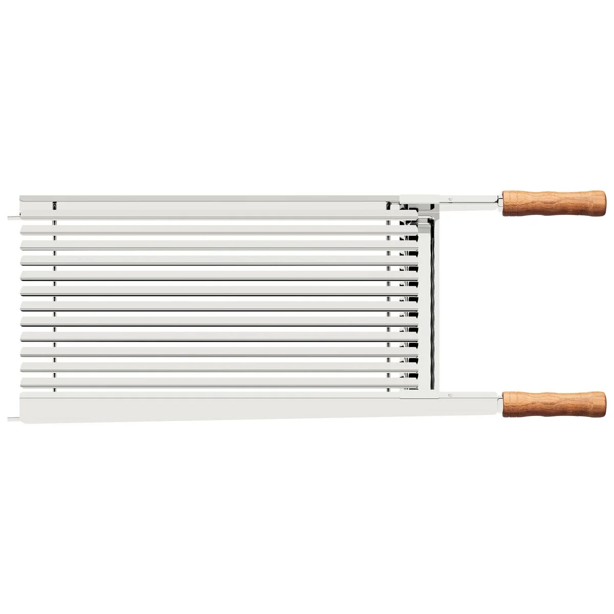 Grelha Tramontina Churrasco em Aço Inox com Cabo de Madeira Natural 75x43 cm