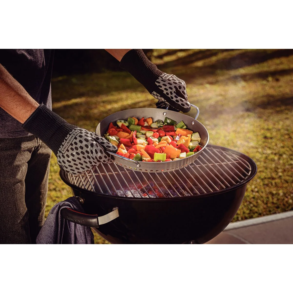 Grelha Tramontina Churrasco em Alumínio com Revestimento Anodizado Grafite 30 cm