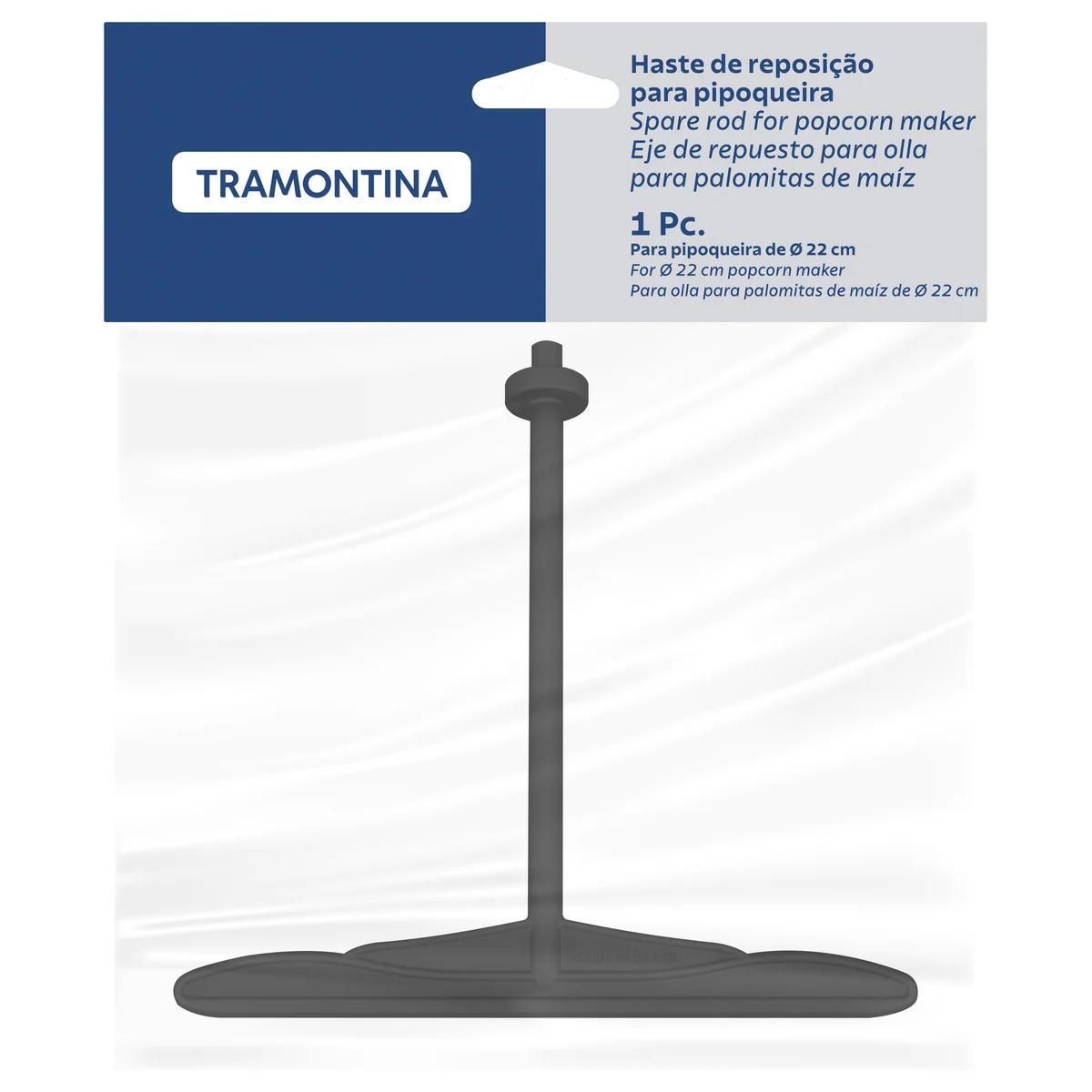 Haste para Pipoqueira Tramontina com Tampa de Vidro 22 cm