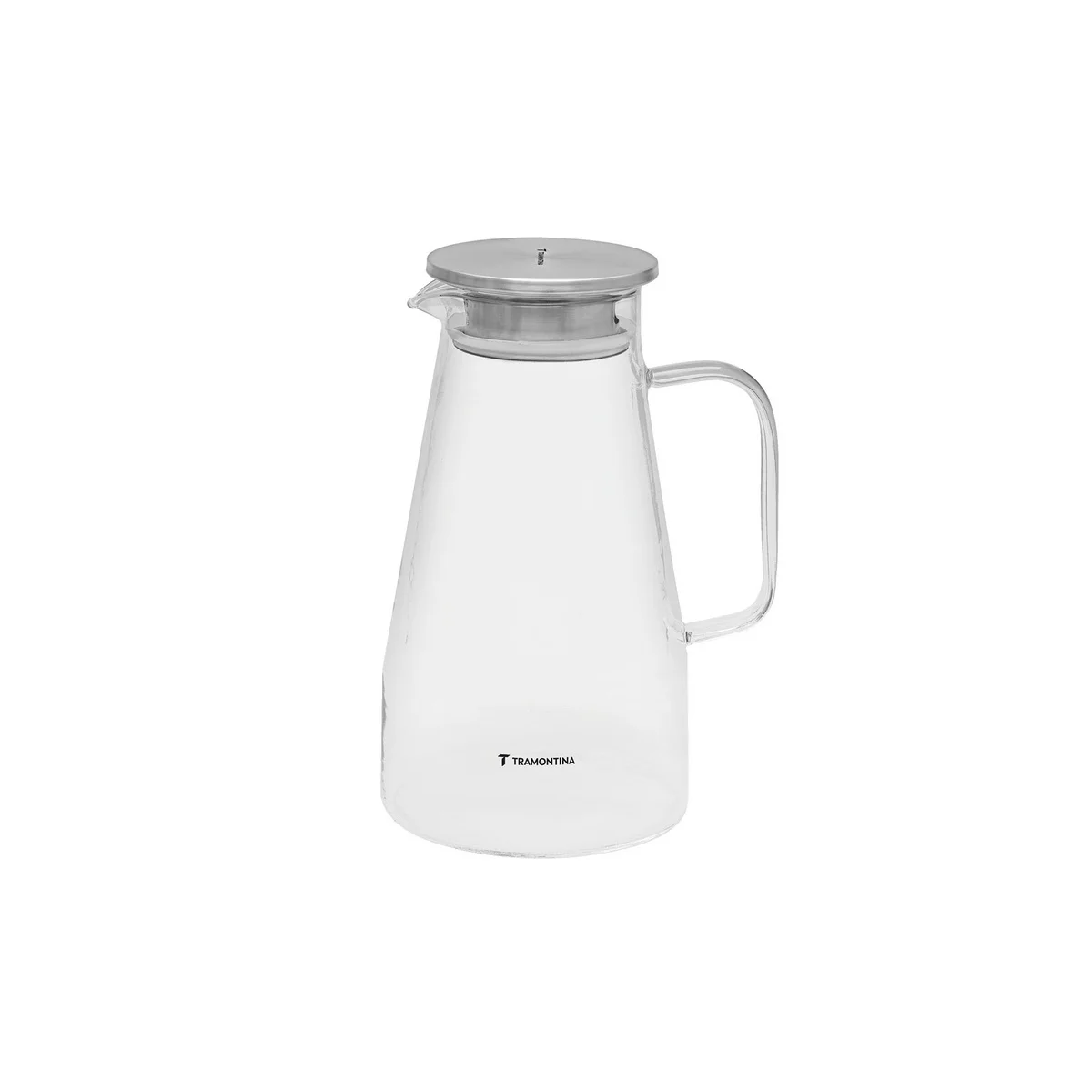 Jarra em Vidro Borossilicato Tramontina com Tampa em Aço Inox 1,8 L
