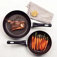 Jogo de Frigideiras Tramontina Paris em Alumínio com Revestimento Interno e Externo Antiaderente Starflon Max Chumbo 2 Peças
