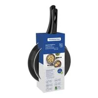 Jogo de Frigideiras Tramontina Paris em Alumínio com Revestimento Interno e Externo Antiaderente Starflon Max Chumbo 2 Peças