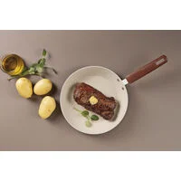 Jogo de Frigideiras Tramontina Veronese em Alumínio Reciclado com Revestimento Interno Cerâmico e Externo Siliconado Argila 2 Peças