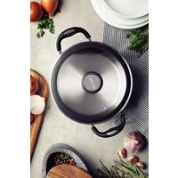 Jogo de Panelas Tramontina Solar Silicone em Aço Inox com Fundo Triplo 5 Peças