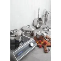 Jogo de Panelas Tramontina Solar em Aço Inox com Fundo Triplo 4 Peças