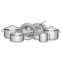 Kit Panelas Tramontina Solar Inox Fundo Triplo com Panela de Pressão 6L 7 Peças