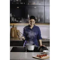 Jogo de Panelas Tramontina Una Ceramic em Aço Inox Fundo Triplo com Revestimento Interno Cerâmico Grafite 4 Peças