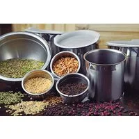 Pote Tramontina Cucina em Aço Inox para Mantimentos com Tampa Plástica 16 cm 3,4 L