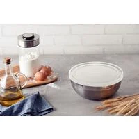 Jogo de Potes Tramontina Freezinox em Aço Inox com Tampa Plástica 3 Peças