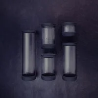 Jogo de Potes de Vidro Herméticos Tramontina Purezza em Borosilicato com Tampa