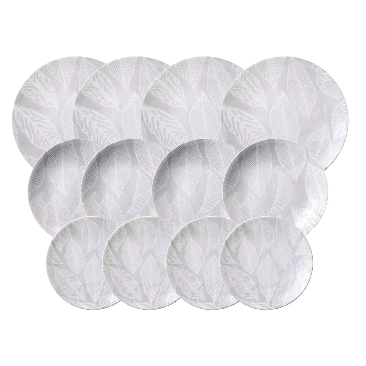 Jogo de Pratos Tramontina Arbo em Porcelana Decorada 12 Peças