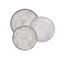 Jogo de Pratos Tramontina Floralis em Porcelana Decorada 12 Peças