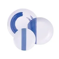 Jogo de Pratos Tramontina Soho em Porcelana Decorada 12 Peças