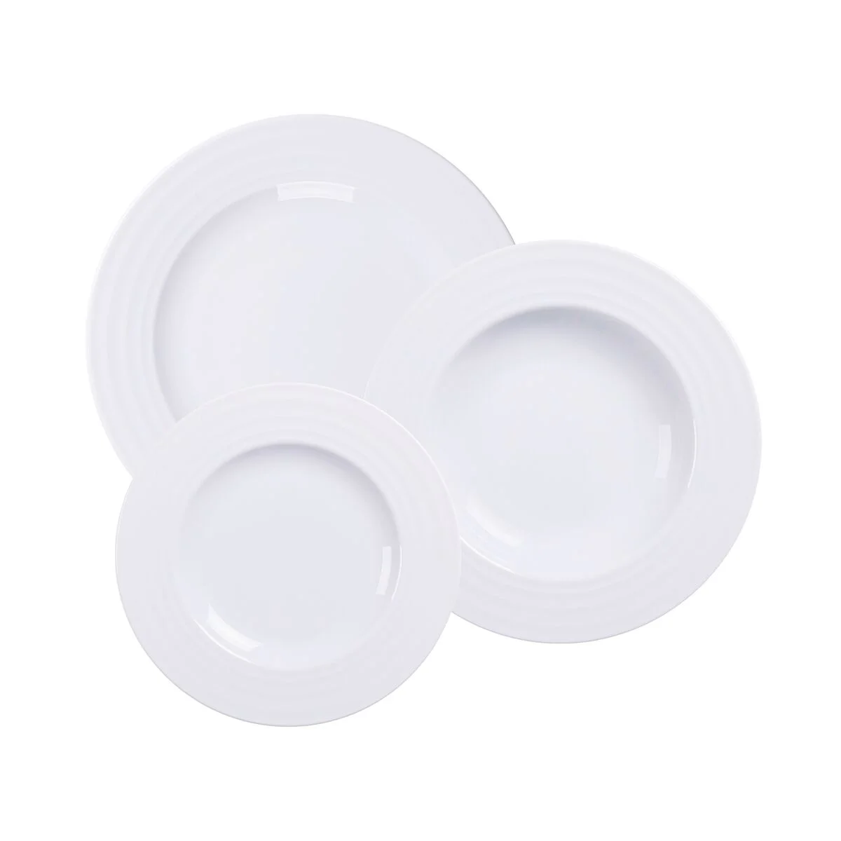 Jogo de Pratos Tramontina Vibrare em Porcelana Decorada 12 Peças