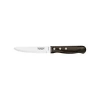 Jogo de Talheres Jumbo Tramontina Churrasco com Lâminas em Aço Inox e Cabos de Madeira Polywood Castanho 12 Peças