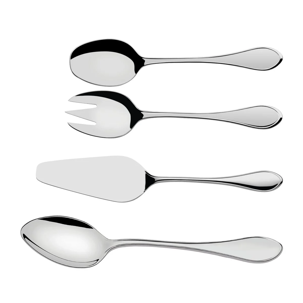 Jogo de Utensílios Tramontina Italy em Aço Inox Acabamento Alto Brilho 4 Peças