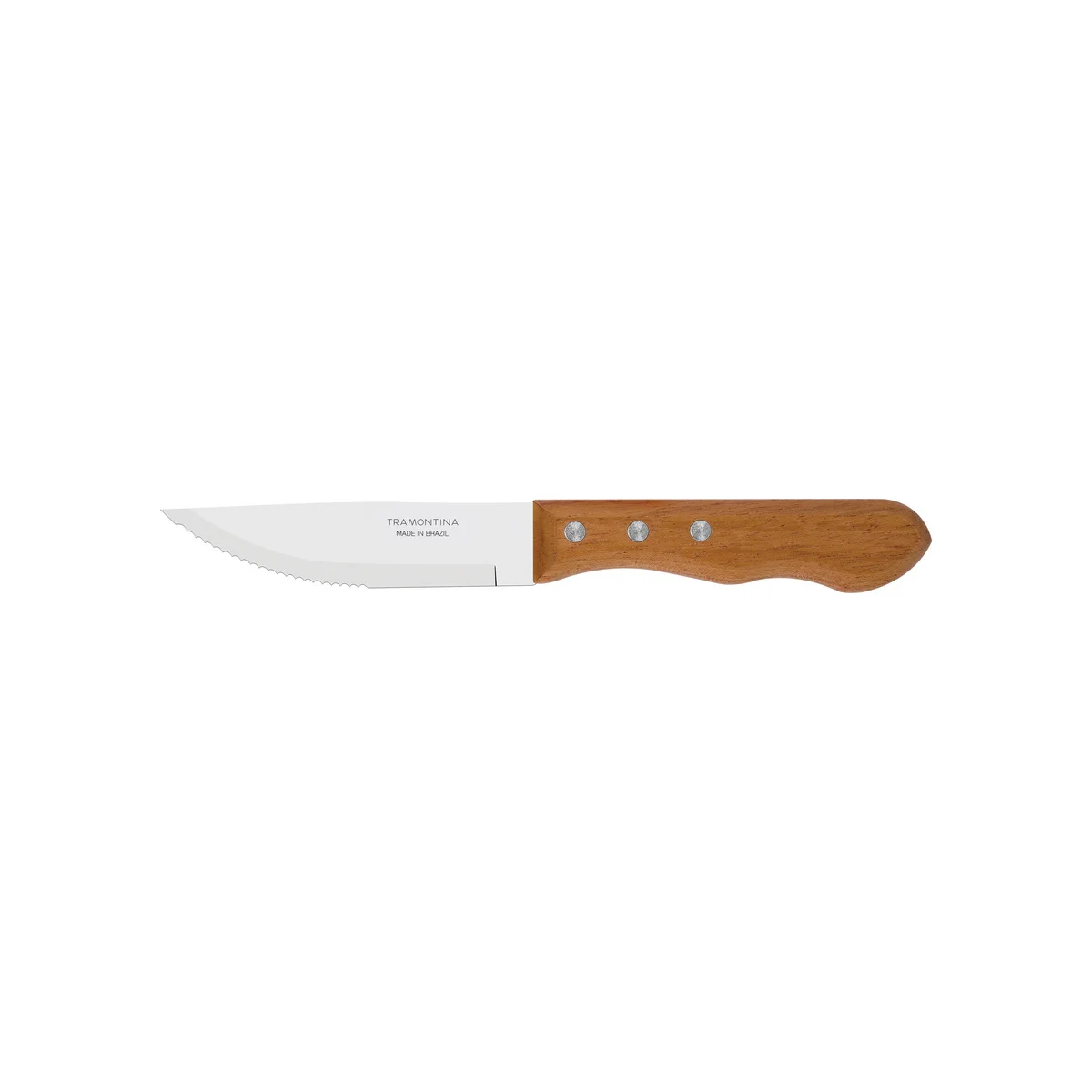 Jogo para Churrasco Tramontina Dynamic com Lâminas em Aço Inox e Cabos de Madeira Natural 12 Peças
