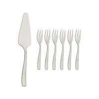 Jogo para torta Tramontina Maresias aço inox 7 pç.
