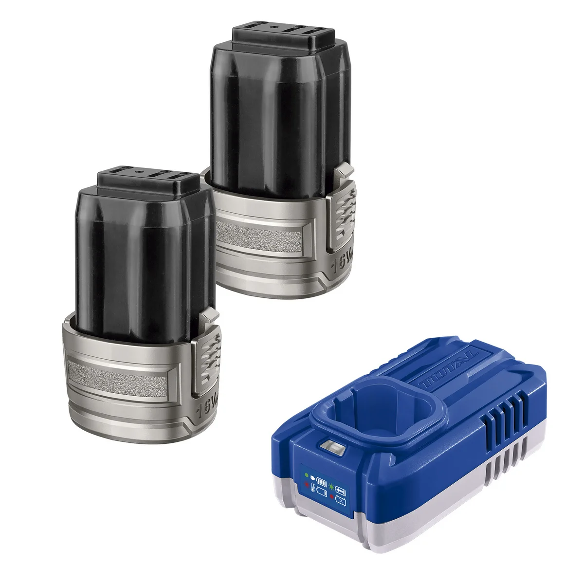 Kit 2 baterias 16V 2,0Ah 16 V + Carregador 1,3A Tramontina by Total