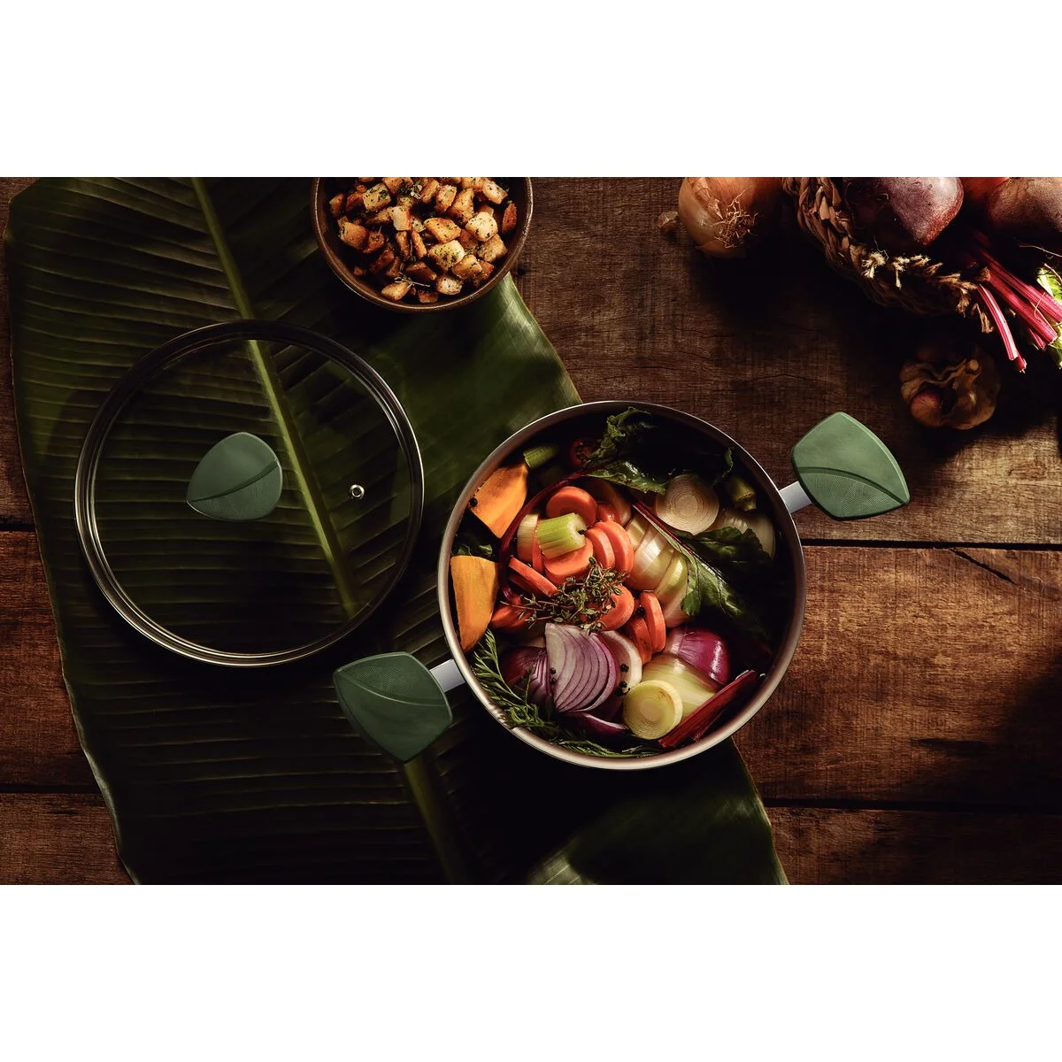 Kit Cozinha Tramontina Lyf Verde Natureza 25 Peças