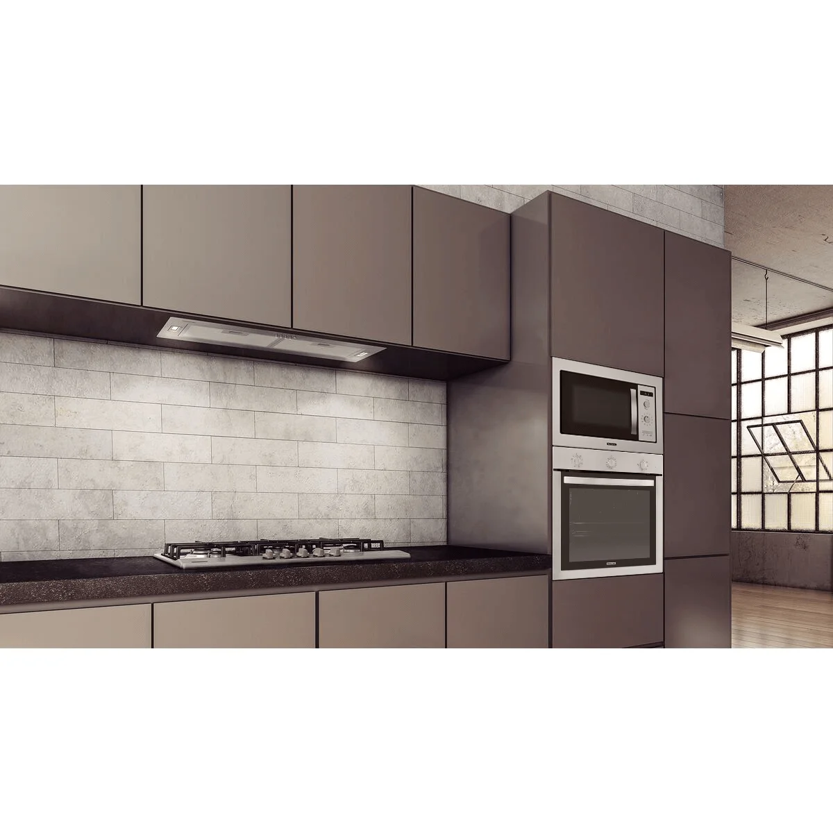 Kit Cozinha de Embutir Inox Tramontina Micro-ondas 25L e Forno Cook 73L 220V