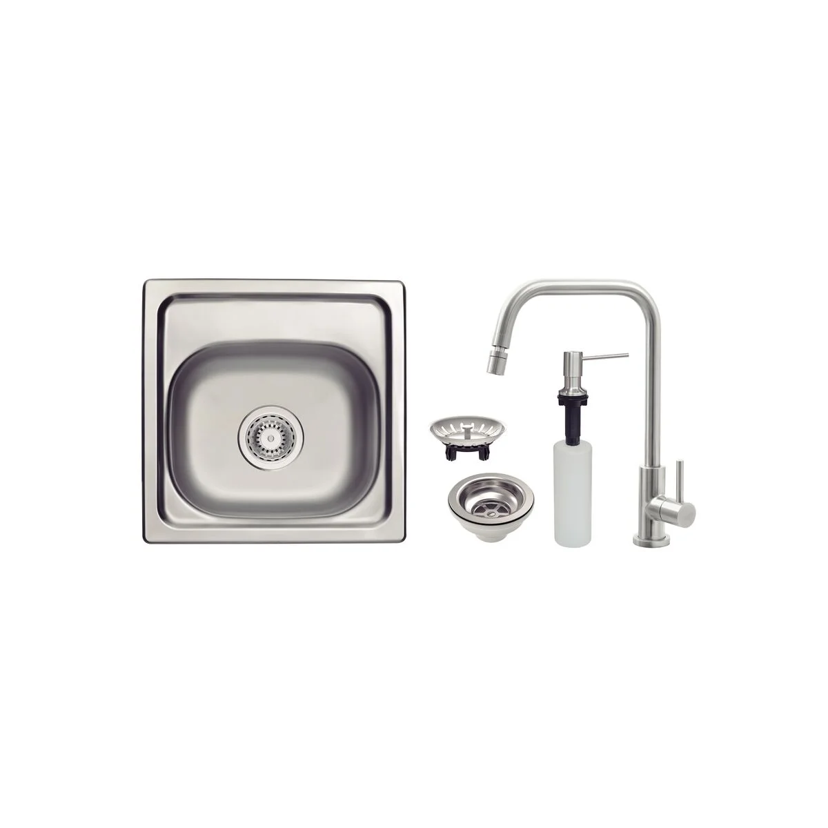 Kit Cuba Varanda Gourmet Tramontina California 15 FX em Aço Inox com Acabamento Natural 38 x 38 cm
