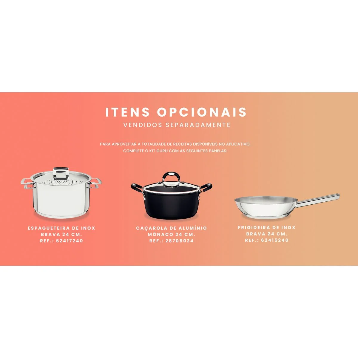 Kit Guru Smart Gourmet Tramontina Portátil por Indução 220 V