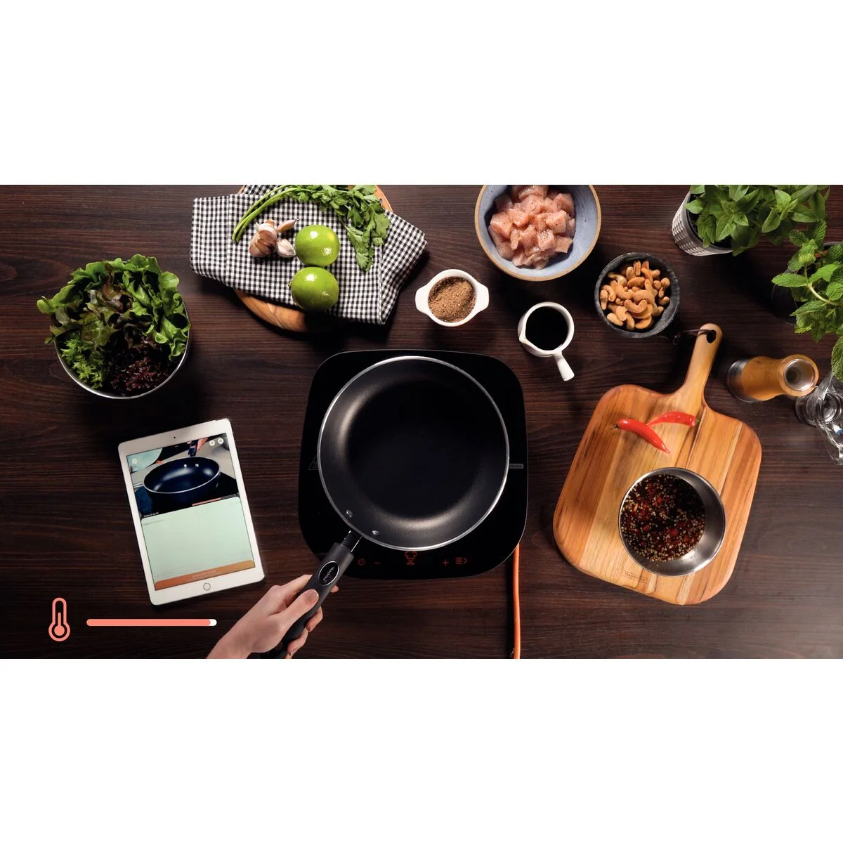 Kit Guru Smart Gourmet Tramontina Portátil por Indução 220 V
