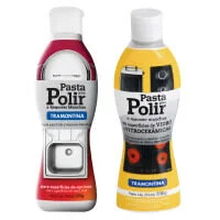 Kit Limpeza Tramontina Pastas para Polir e Remover Manchas Inox Vidro e Vitrocerâmica 200g