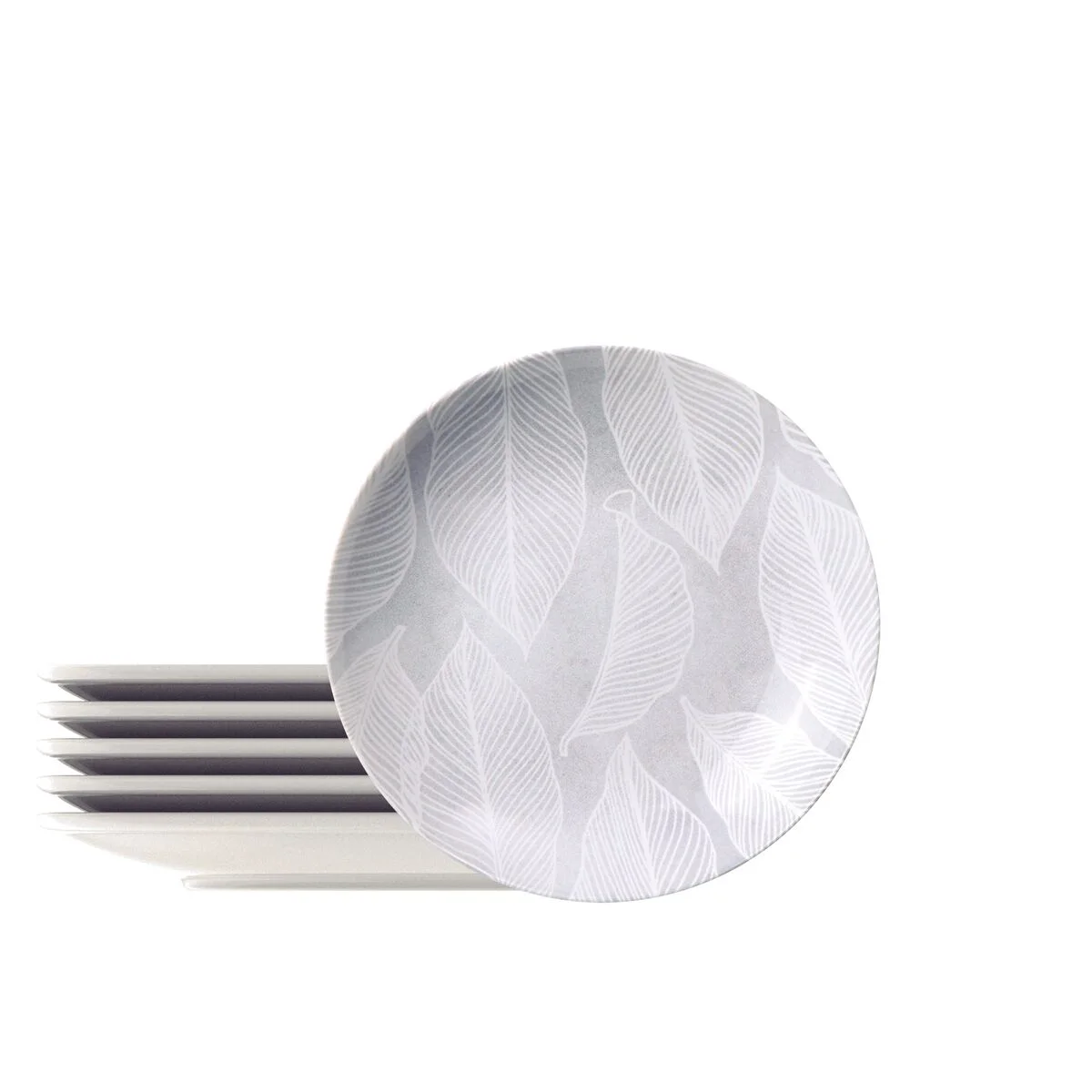 Kit Prato Fundo Tramontina Arbo em Porcelana Decorada 21 cm 6 Peças