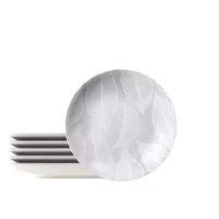 Kit Prato Fundo Tramontina Arbo em Porcelana Decorada 21 cm 6 Peças