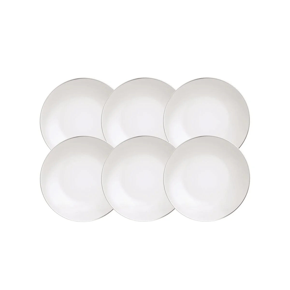 Kit Prato Fundo Tramontina Atena em Porcelana Decorada 22 cm 06 Peças
