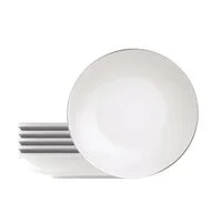 Kit Prato Fundo Tramontina Atena em Porcelana Decorada 22 cm 06 Peças