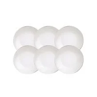Kit Prato Fundo Tramontina Atena em Porcelana Decorada 22 cm 06 Peças
