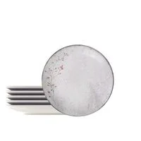 Kit Prato Fundo Tramontina Floralis em Porcelana Decorada 21 cm 6 Peças