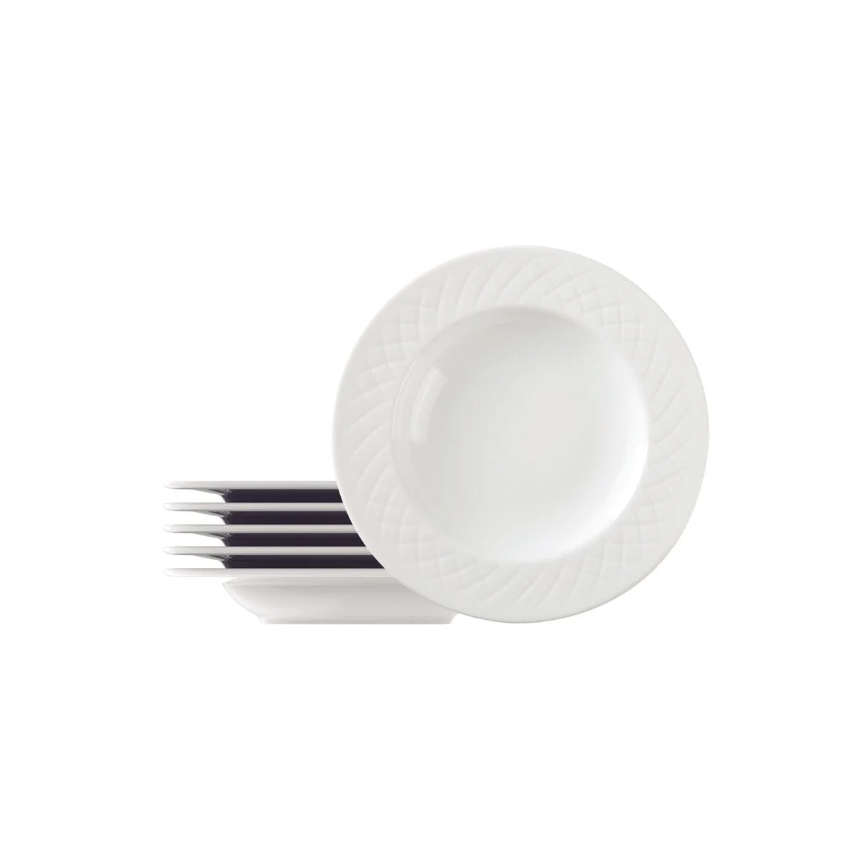 Kit Prato Fundo Tramontina Ingrid em Porcelana Decorada 23 cm 06 Peças