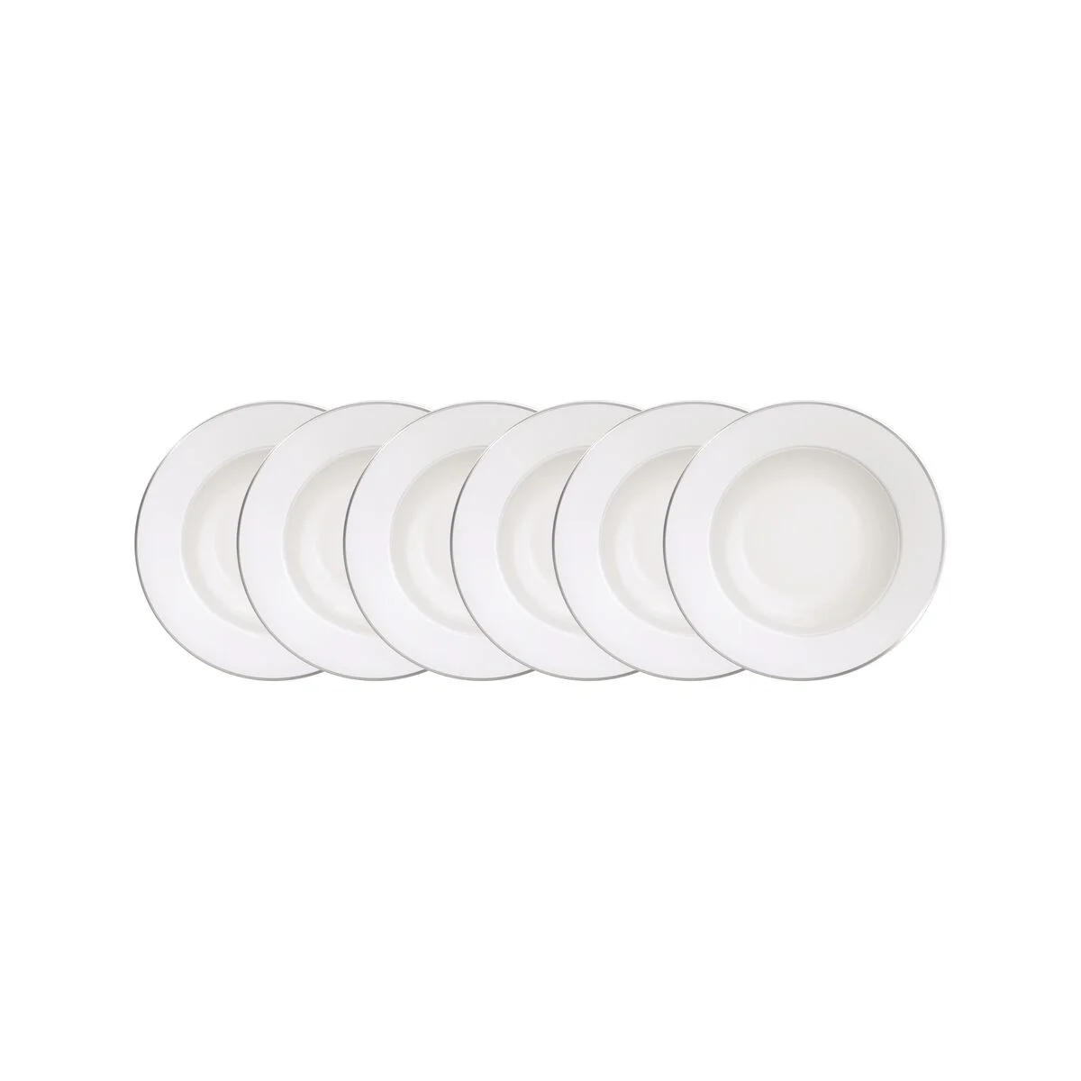 Kit Prato Fundo Tramontina Joana em Porcelana 23 cm 6 Peças