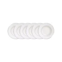 Kit Prato Fundo Tramontina Joana em Porcelana 23 cm 6 Peças