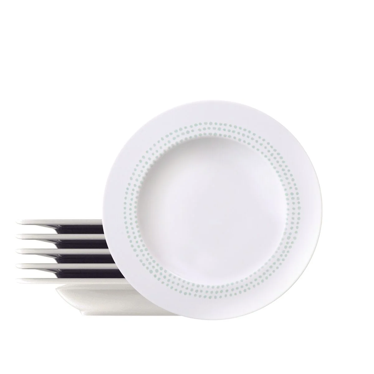 Kit Prato Fundo Tramontina Monocroma em Porcelana Decorada 23 cm 6 Peças