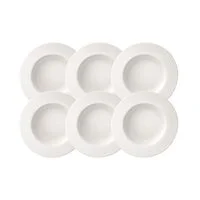 Kit Prato Fundo Tramontina Quartzo em Porcelana 23 cm 06 Peças