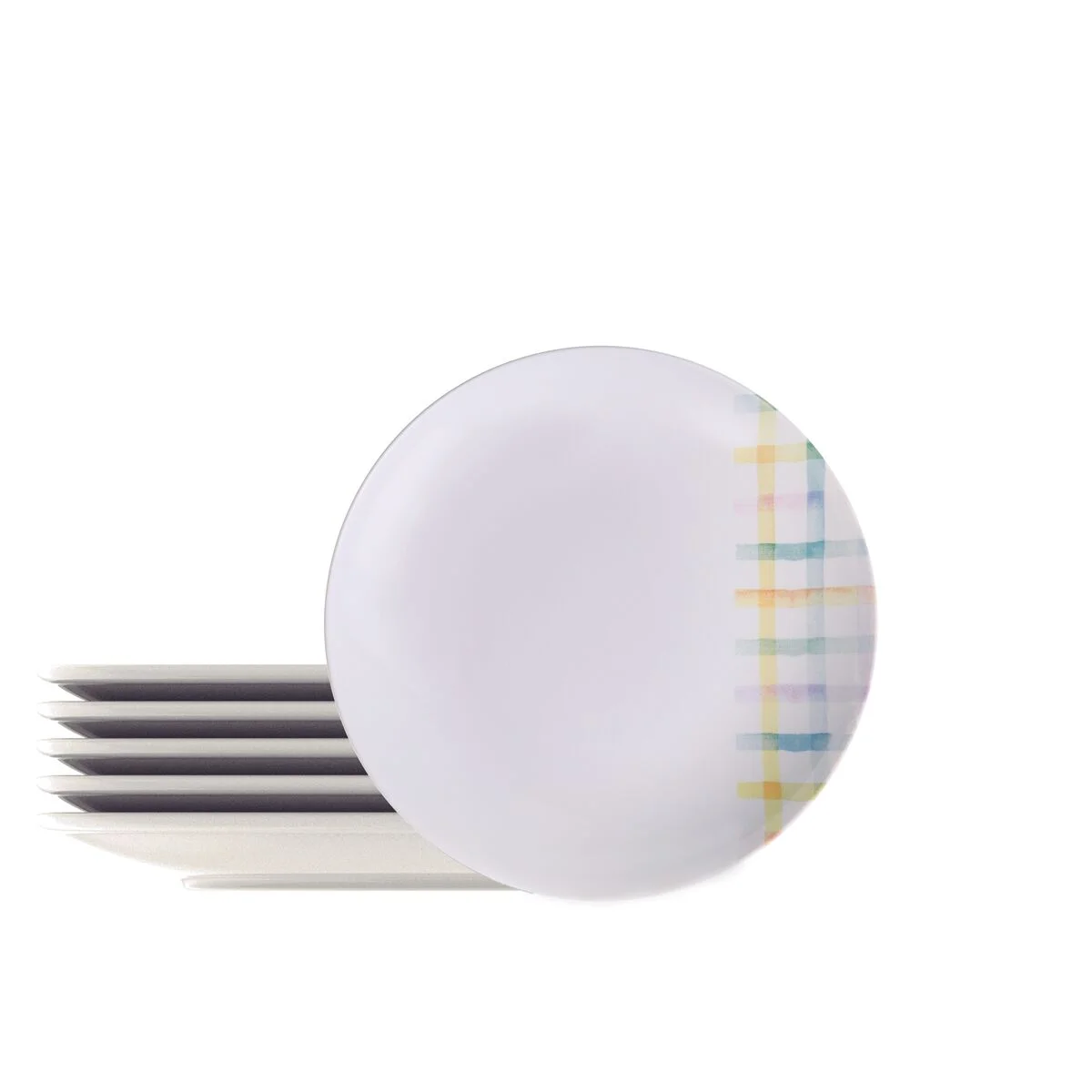 Kit Prato Fundo Tramontina Sweet Color em Porcelana Decorada 21 cm 6 Peças
