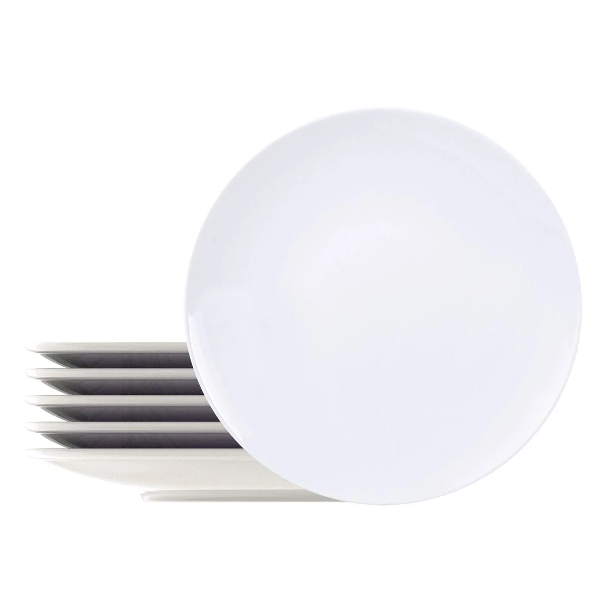 Kit Prato Raso Tramontina Leonora em Porcelana 25 cm 06 Peças