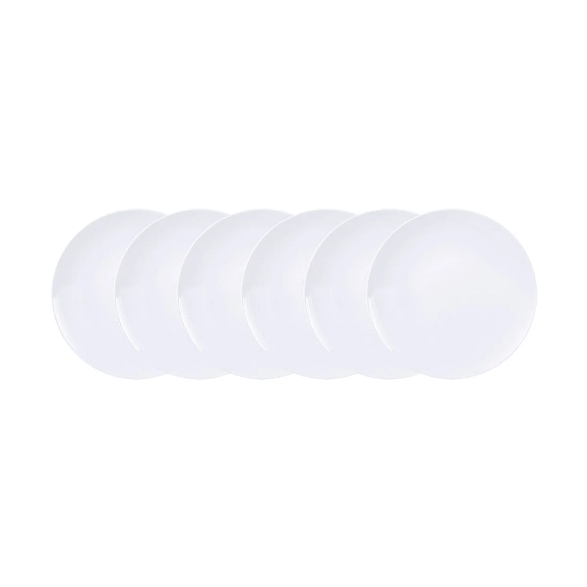 Kit Prato Raso Tramontina Leonora em Porcelana 25 cm 06 Peças
