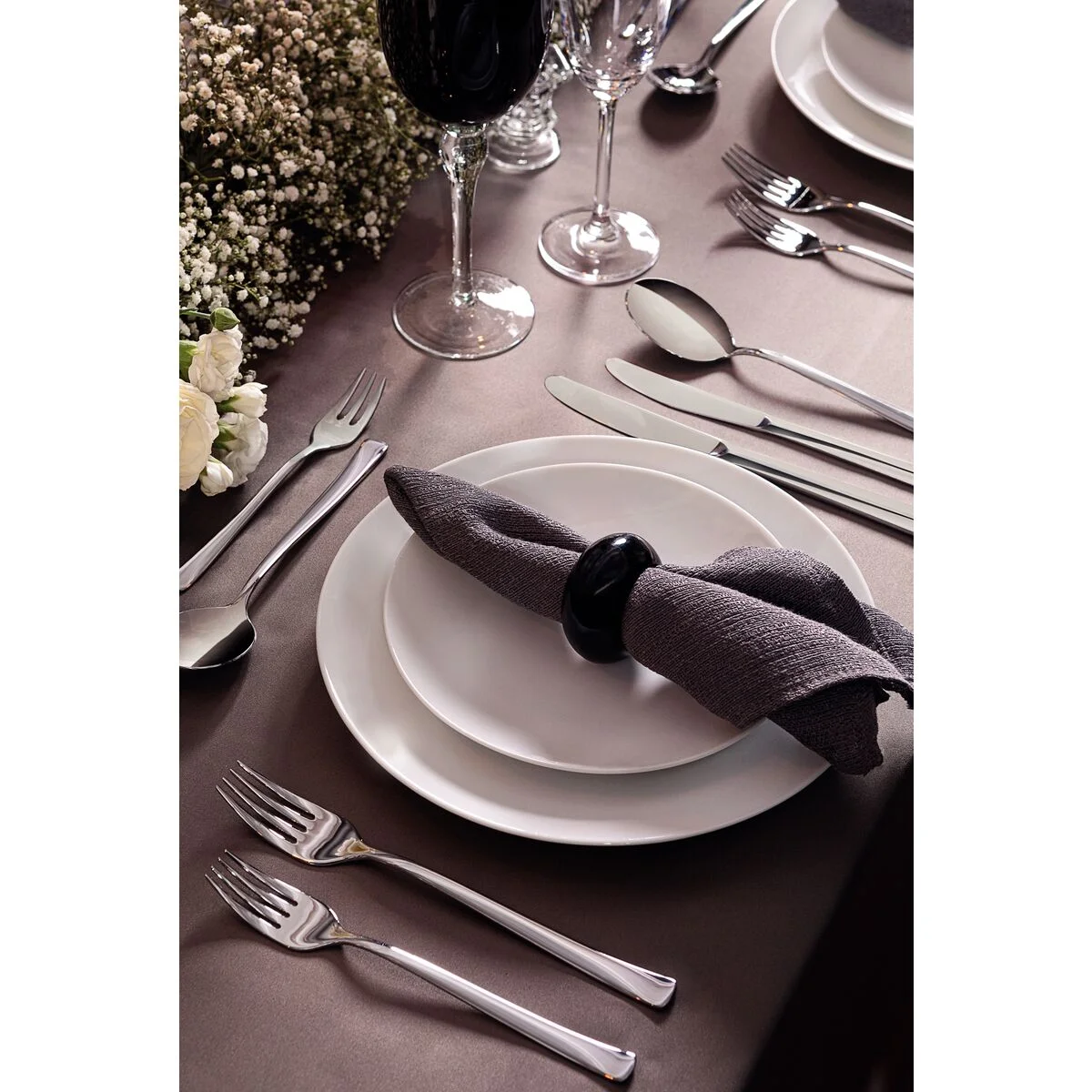 Kit Prato Raso Tramontina Leonora em Porcelana 25 cm 06 Peças